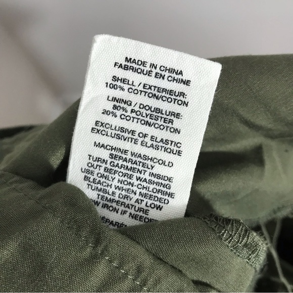 Avec Les Filles Green Cotton Pants - Picture 13 of 13